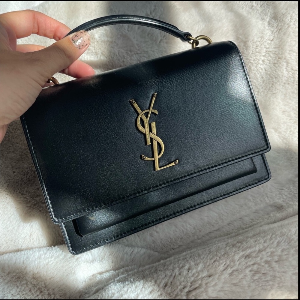 Like New - Sunset Chain Bag in Smooth Leather